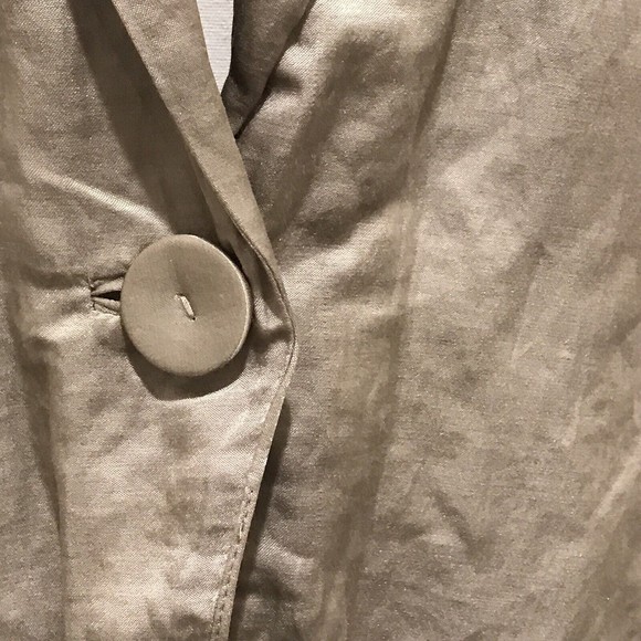 Eileen Fisher Women’s One Button Blazer Gray Metallic Stretch Lined Siz… - Picture 7 of 13